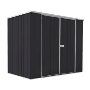 Spacemaker F64 Flat Roof 2.105m x 1.41m Dbl Door Colour Garden Shed
