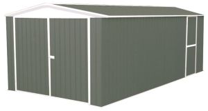 Utility Gable Roof 3m x 4.5m Double Door Woodland Grey Shed