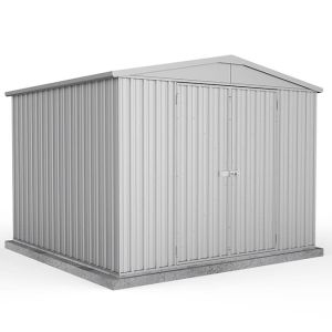 Highlander Gable Roof 3m x 2.92m Double Door Extra High Zincalume Shed