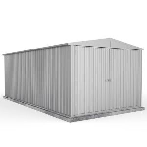 Highlander Gable Roof 3m x 6m Double Door Extra High Zincalume Shed