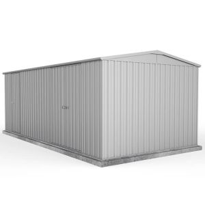 Highlander Gable Roof 6m x 3m Double & Single Door Extra High Zincalume Shed