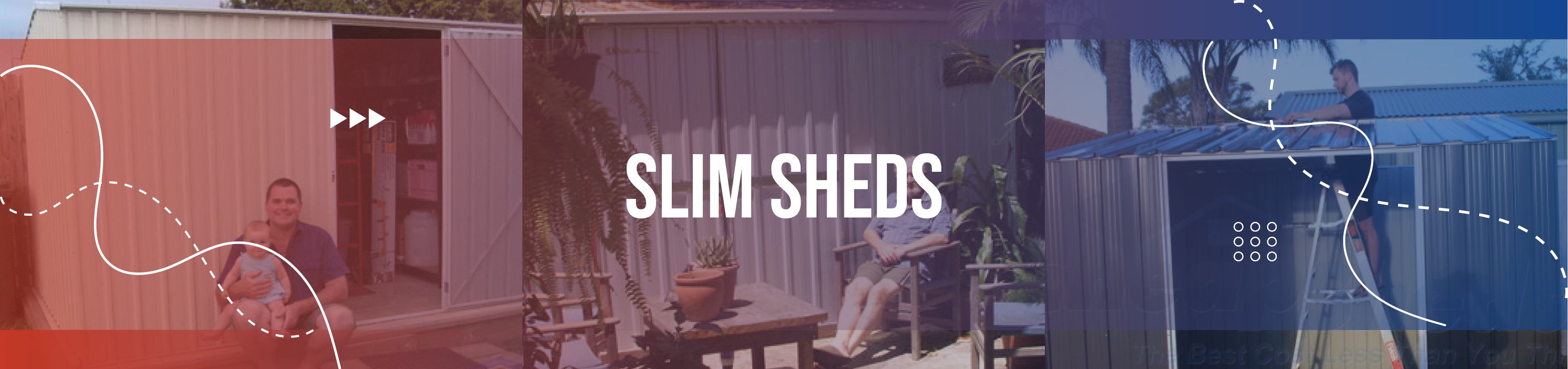 Slim Sheds for narrow spaces